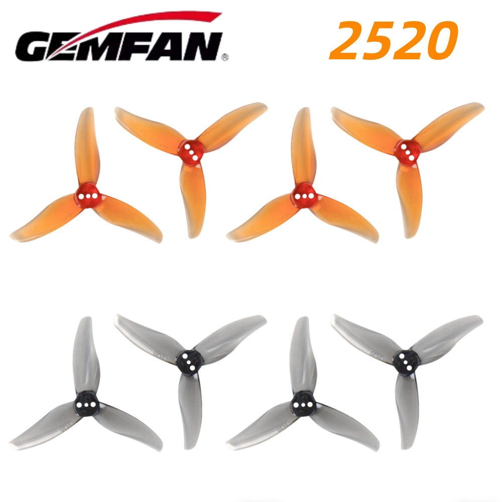 Drone Propeller - 4Pairs Gemfan Hurricane 2520 2.5X2X3 3-Blade