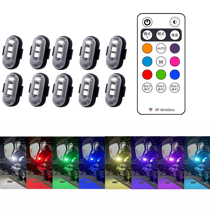 Drone Led Light - 10x 4x 8Colors Wireless LED Drone