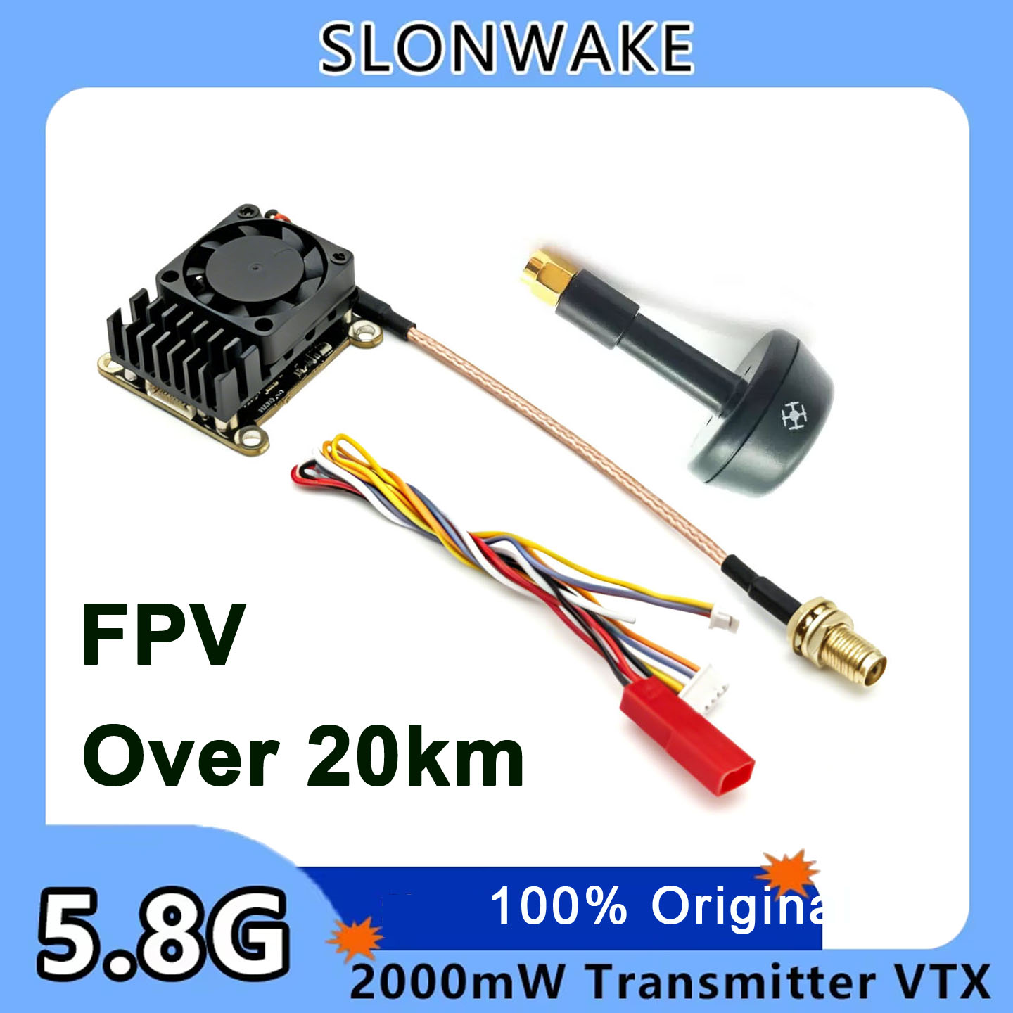 Drone Transmitter - New upgrade 5.8Ghz 2W adjustable FPV