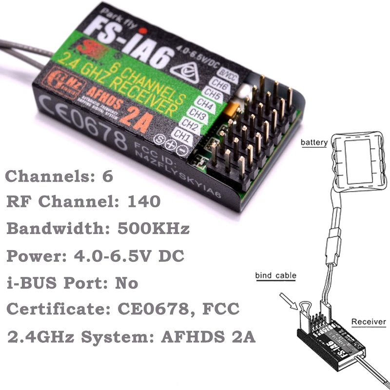 Flysky FS-IA6 Receiver 6CH Dua - Drone Antenna review and price