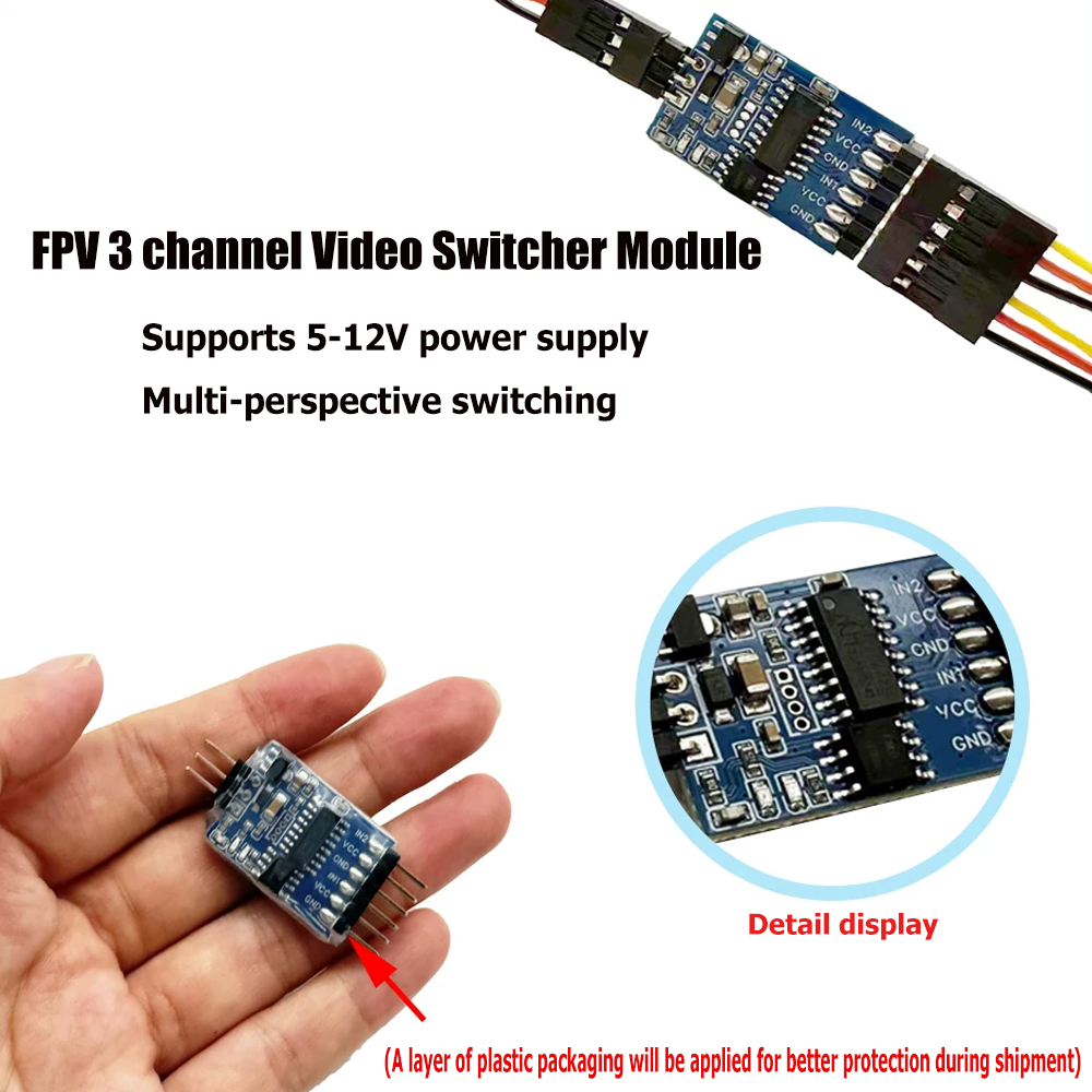 5.8G 3 Channel Video Switcher  - Drone Receiver review and price