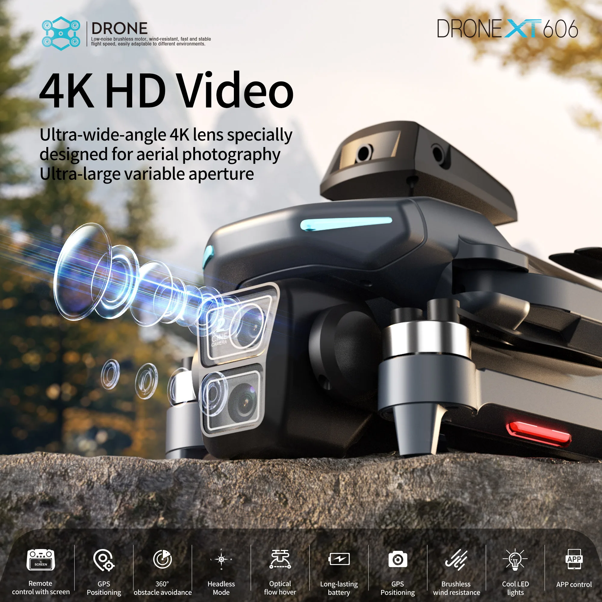 Lenovo XT606 MAX GPS Drone 4k  - Drone Gps Mount review and price