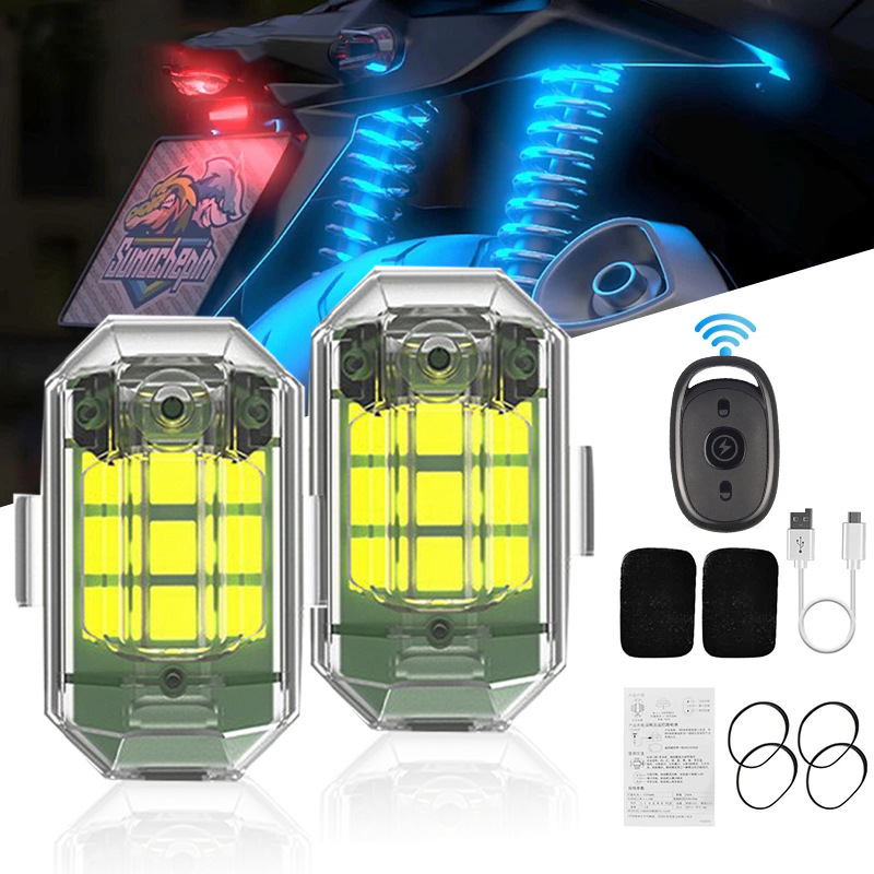 1/2/4Pc Remote Motorcycle Ligh - Drone Led Light review and price