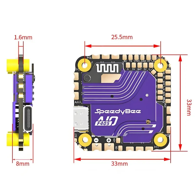 SpeedyBee F405 AIO Flight Cont - Drone Esc review and price